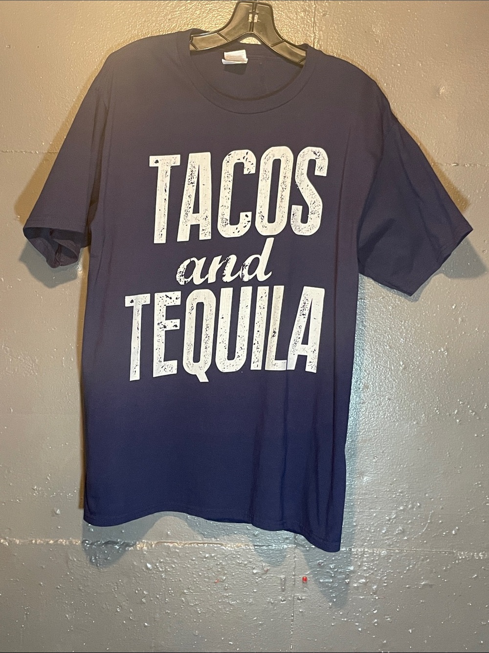 Navy "Tacos and Tequila" Graphic Tee
